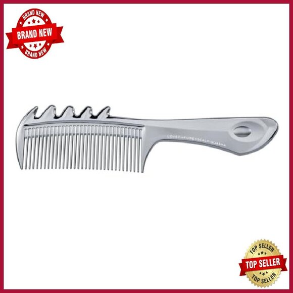 Japanese Chrome-Tech Hair Comb - Featherlight, Reduces Friction & Static main image 6